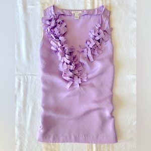 J. Crew —🪻Revel in Ruffles Palmera Confetti Cami 100% Silk SZ 4 *SEE NOTE 🗒️